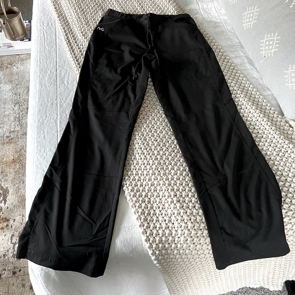 NrG By Barco (Stretch) Black Scrub Pants